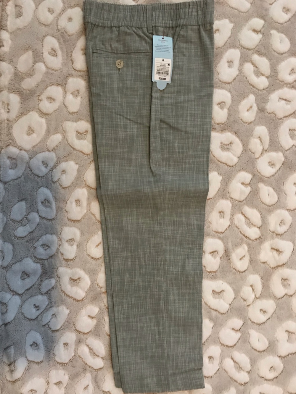 Cat & Jack Olive Plaid Dress Pants for Men